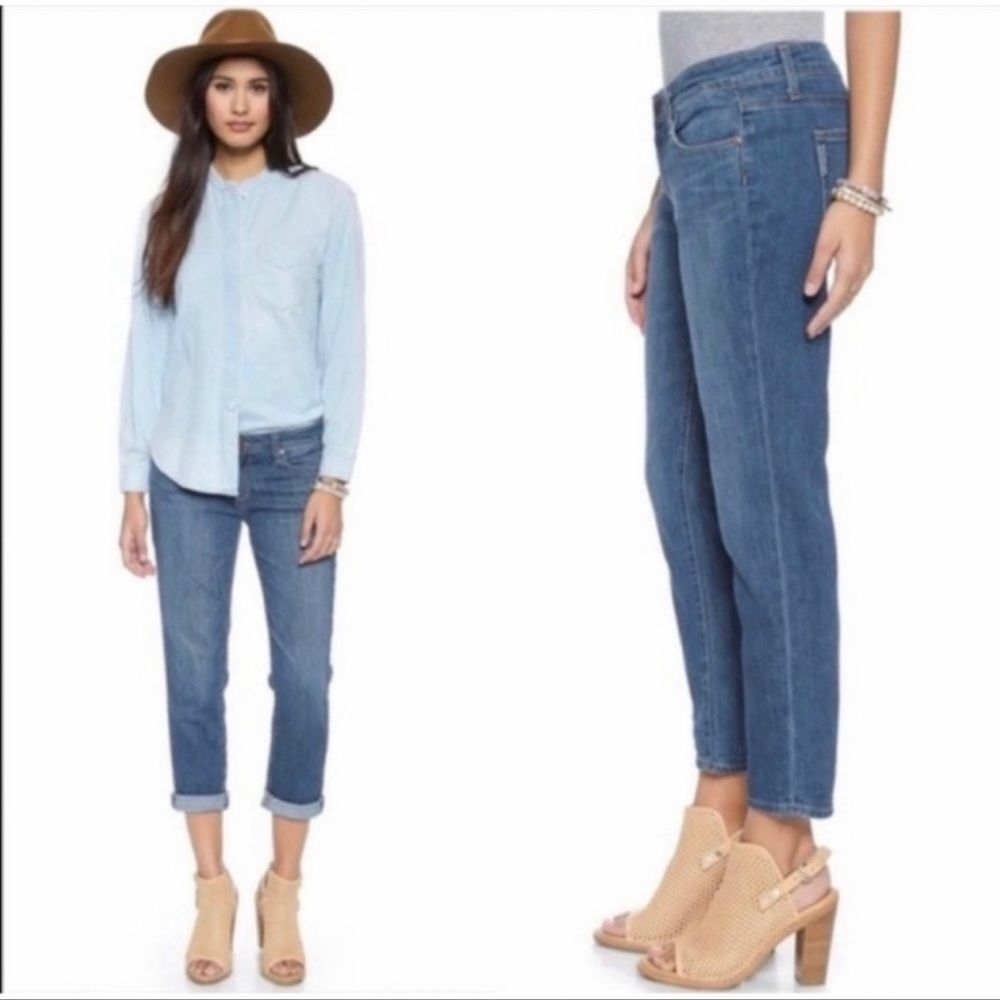 PAIGE Jimmy Jimmy Crop Demin Jeans Sz 26